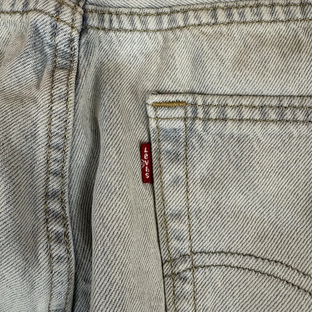 Levi's 555 '96 Relaxed Straight Jeans Mens 36x32 Light Blue Denim Zip Fly